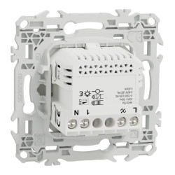 Wiser Odace variateur poussoir blanc