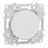 Wiser Odace - bouton poussoir connecté 3 fils 10A zigbee - blanc craie
