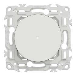 Wiser Odace - bouton poussoir connecté 3 fils 10A zigbee - blanc craie