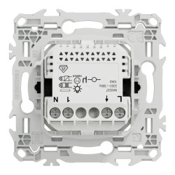 Wiser Odace - bouton poussoir connecté 3 fils 10A zigbee - noir onyx