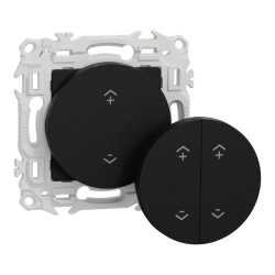 Wiser Odace commande sans fil 4 BP noir