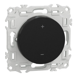 Wiser Odace - thermostat connecté filaire 2A zigbee - noir onyx
