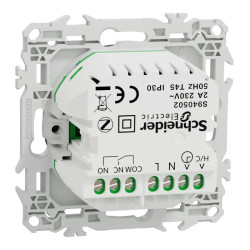 Wiser Odace - thermostat connecté filaire 2A zigbee - noir onyx