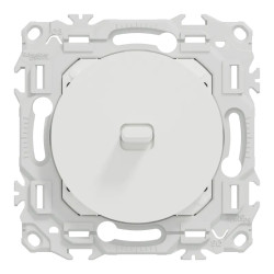 Odace - va-et-vient ou poussoir à levier - 10AX - blanc craie