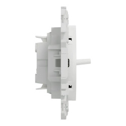 Odace - va-et-vient ou poussoir à levier - 10AX - blanc craie