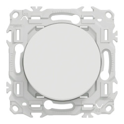 Odace - va-et-vient ou poussoir - 10AX - blanc craie