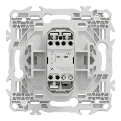 Odace - va-et-vient ou poussoir - 10AX - blanc craie