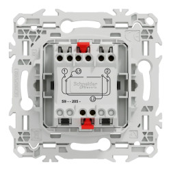 Odace - permutateur - bornes automatiques - 10AX - blanc craie