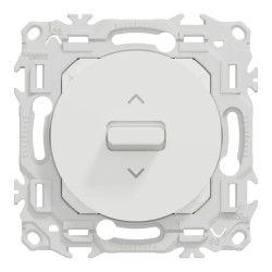 Odace inter ou poussoir VR levier blanc