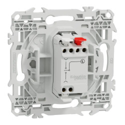 Odace inter ou poussoir VR levier blanc