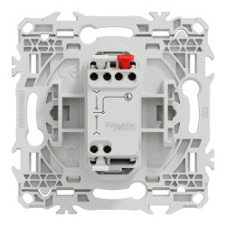 Odace inter ou poussoir VR levier blanc