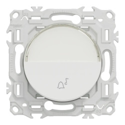 Odace poussoir porte-étiquette blanc