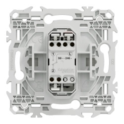 Odace poussoir porte-étiquette blanc