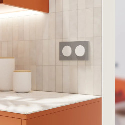 Odace VV poussoir lumineux blanc