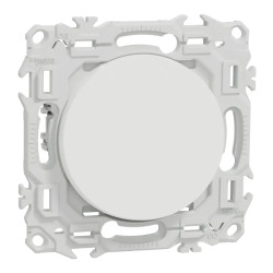 Odace - va-et-vient ou poussoir avec griffes - 10AX - blanc craie