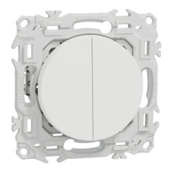 Odace double VV ou poussoir blc griffes