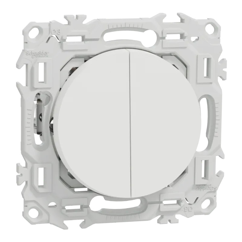 Odace double VV ou poussoir blc griffes