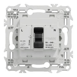 Odace prise 2P+T rénovation blanc