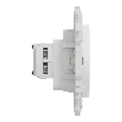 Odace prise 2P+T rénovation blanc