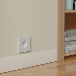 Odace prise 2P+T rénovation blanc