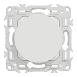 Odace - obturateur - pré-perçage pour sortie de câble - blanc craie