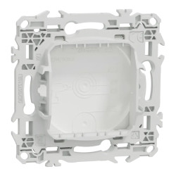 Odace - obturateur - pré-perçage pour sortie de câble - blanc craie