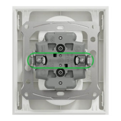 Odace prise 2P+T double blanc griffes