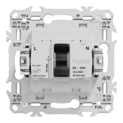 Odace prise 2P+T rénovation blanc griff