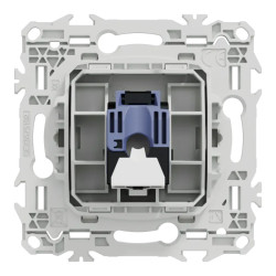 Odace - prise RJ45 - Cat6 UTP grade 1 à 2 - blanc craie