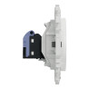 Odace - prise RJ45 - Cat6 UTP grade 1 à 2 - blanc craie