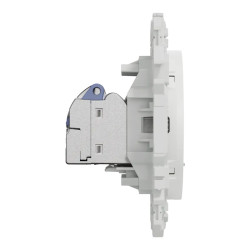 Odace prise double RJ45 cat.6 STP blanc