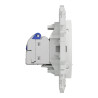 Odace - prise double RJ45 - Cat6A STP grade 3TV - blanc craie