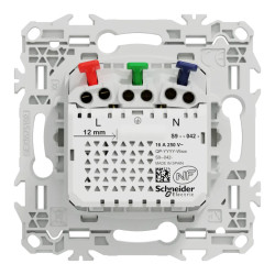 Odace 2P+T affleurante USB-C 18W blanc