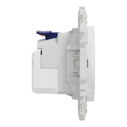 Odace 2P+T affleurante USB-C 18W blanc