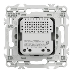 Odace double chargeur USB-C 21W blanc