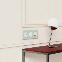 Odace double chargeur USB-C 21W blanc