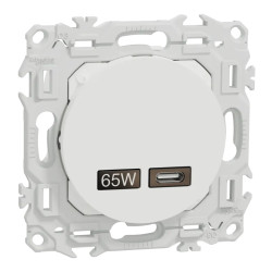 Odace chargeur USB-C 65W blanc