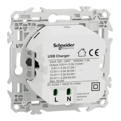 Odace chargeur USB-C 65W blanc