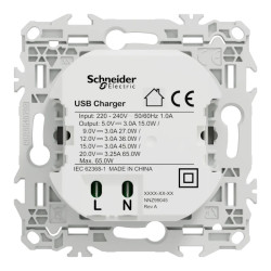 Odace chargeur USB-C 65W blanc