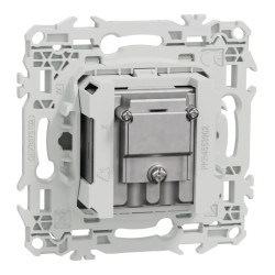 Odace - prise TV/FM - sorties coaxiales - blanc craie