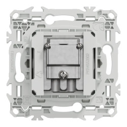 Odace - prise TV/FM - sorties coaxiales - blanc craie
