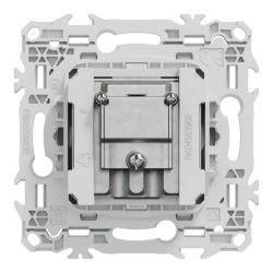 Odace - prise TV/FM/SAT - sorties coaxiales - blanc craie