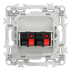 Odace prise haut-parleurs 2 s. blanc