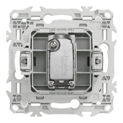 Odace - prise TV simple mâle avec griffes - blanc craie