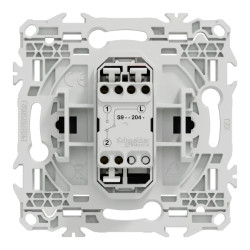 Odace - va-et-vient ou poussoir - 10AX - noir onyx