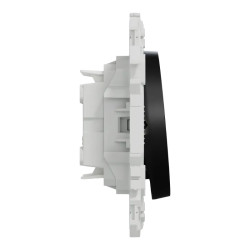 Odace - double va-et-vient ou poussoir - 10AX - noir onyx