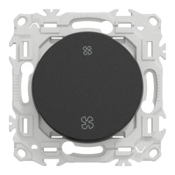 Odace - inter ou poussoir VMC 2 vitesses - 10AX - noir onyx
