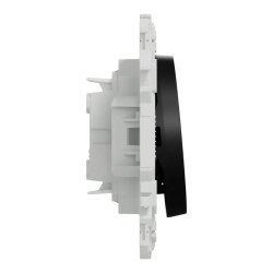 Odace - inter ou poussoir VMC 2 vitesses - 10AX - noir onyx