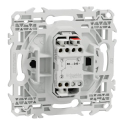 Odace - bouton-poussoir porte-étiquette - symbole carillon - noir onyx