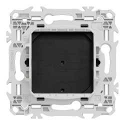 Odace - obturateur - pré-perçage pour sortie de câble - noir onyx